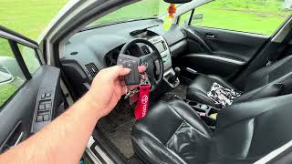 ✅️ Programming a remote control or key fob for a Toyota Corolla Verso Easy Steps [upl. by Lobiv]