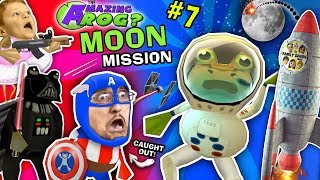 AMAZING FROG ASTRONAUT Space Moon Mission FGTEEV Caught On Camera Darth Vader Captain America Pt 7 [upl. by Angil]