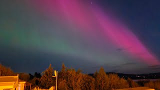 Northern Lights over Mulroy Bay County Donegal Ireland 1052024 [upl. by Ainav]