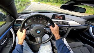 2016 BMW 420d 20  190 HP POV Test Drive 4K Top Speed Autobahn [upl. by Whitcomb]