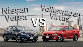 Nissan Versa VS Volkswagen Virtus  ¿Cuál es mejor  Autocosmos [upl. by Normac536]