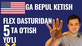 16 YOSHDA AMERIKAGA BEPUL KETISH  FLEX DASTURIDAN OTISH [upl. by Anawt]