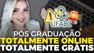 UNIVERSIDADE FEDERAL abre PÓS GRADUAÇÃO 100 ONLINE e GRATUITA em 2024  Mari Rel [upl. by Publias]