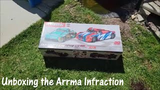 Unboxing of the Arrma Infraction Part 2 Adding the Firma 85a esc 3300kv Brushless Combo by Spektrum [upl. by Amzaj]