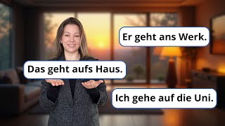 Das Verb GEHEN und seine Bedeutungen  Learn German A2 B1 B2 [upl. by Olrak]