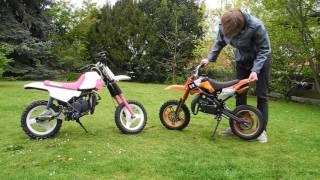 Pocket Bike VS Yamaha PW50 👉 Die wichtigsten Unterschiede [upl. by Asiulairam]