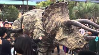 Jurassic World Dinosaurs and Roller Coaster at Universal Studios Japan [upl. by Manoop]