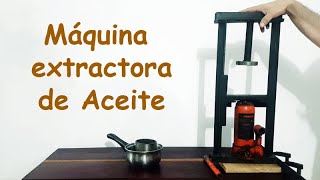 Máquina casera para extraer aceites vegetales [upl. by Gonzalez977]