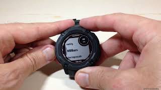 Garmin Instinct 2X  Barometer Unit Display [upl. by Esch987]