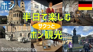 半日で楽しむボン観光（ボン中央駅・ミンスター教会・ベートーベン記念碑・ベートーベンの家・ガレリアボン）  Bonn Sightseeing [upl. by Wynnie115]