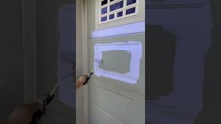 How to paint garage doorsatisfying Shorts ￼ [upl. by Aleafar539]