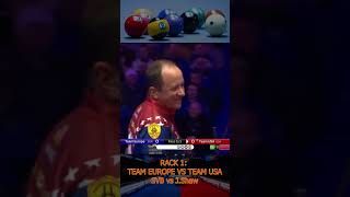 Rack 1  Team USA quotShane Van Boeningquot vs Team Europe quotJayson Shawquot  Mosconi Cup [upl. by Euqinotna]