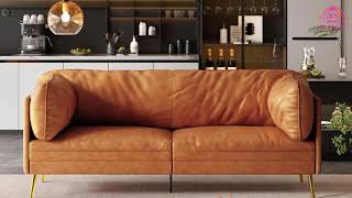 Best Leather Couch Sofa Buying Guide  Vesgantti Faux Leather Couch Loveseat Sofa Review [upl. by Ciprian14]