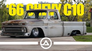 Built LS Powered Chevy C10  Cammed and Slammed “Shop Truck” [upl. by Eilraep467]