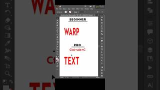 Warp Text Envelope Distort text envelope illustrator shorts [upl. by Aical957]