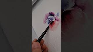 Watercolor Demo of Stunning Colorful Flower shorts [upl. by Anin788]