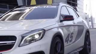 MercedesBenz Concept GLA 45 AMG Driving Review  AutoMotoTV [upl. by Coleville]