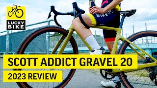 SCOTT ADDICT GRAVEL 20 REVIEW  Cleanes Gravelbike für schnelle Schotterrunden [upl. by Aymer69]