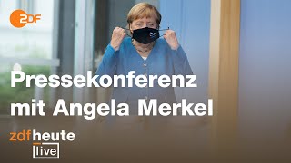 Merkel zum TeilLockdown I ZDFheute live [upl. by Miarhpe]