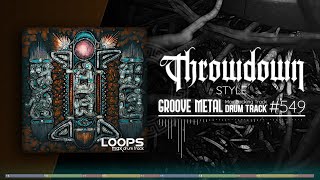 Groove Metal Drum Track  Throwdown Style  175 bpm [upl. by Yemirej]