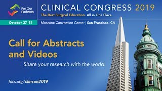 Share your research at Clinical Congress 2019 [upl. by Zoilla]