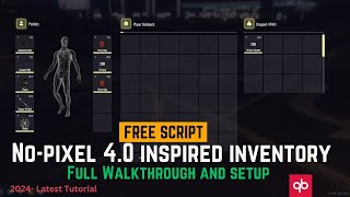 NOPIXEL 40 REDESIGNED INVENTORY  FiveM Roleplay Scripts  FiveM Tutorial 2024 [upl. by Anayit441]