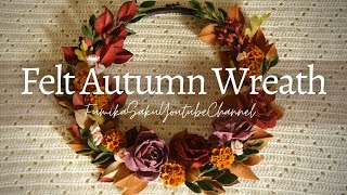 Felt Autumn Wreath [upl. by Eillah]