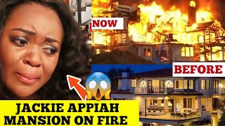 BREAKING NEWS ACTRESS JACKIE APPIAHs MULTIMILLION DOLLAR MANSION CAUGHT FIRE 🔥 [upl. by Judy]