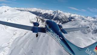 Diamond DA62 spectacular approach to Europes highest airport St Moritz [upl. by Acie]