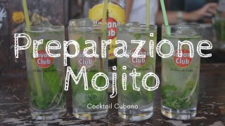 Mojito preparazione del cocktail Cubano ricetta originale  Simone Gaudio [upl. by Aryam78]