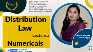 Distribution law  Lecture 2  Numericals of Distribution Law [upl. by Brandise]