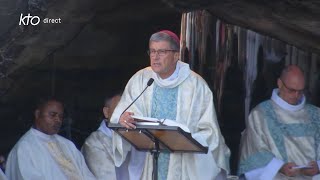 Messe de 10h à Lourdes du 18 août 2023 [upl. by Ahsinod61]