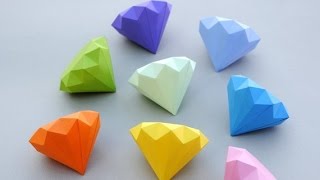 How to Make a Paper Diamond  Simple Way [upl. by Smoht]