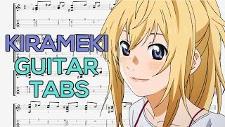 Shigatsu wa Kimi no Uso  Kirameki Ending Guitar Tutorial  Guitar Lesson  TABS by Tam Lu Music [upl. by Brindle]