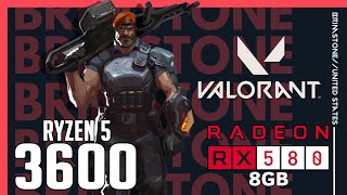 Valorant on Ryzen 5 3600  RX 580 8gb 1080p 1440p benchmarks [upl. by Sivaj]