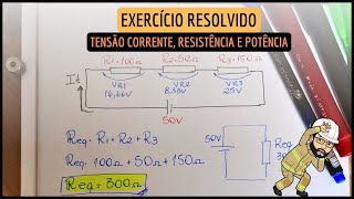 Aula de resolução de exercícios com associação de resistores [upl. by Yzdnil521]