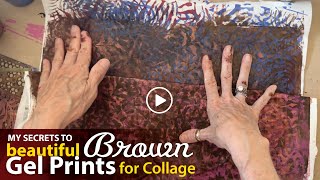 My Secrets to Beautiful Layered Brown Gel Prints–Tutorial Tidbits [upl. by Oir]