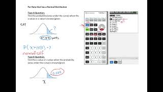 Normal Probability Distribution  When to use normalcdf vs invnorm on Graphing Calculator [upl. by Lamek817]