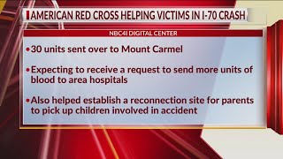 Red Cross helping hospitals victims following deadly I70 crash [upl. by Yeloc959]