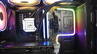 Corsair H150i Elite Capellix 360mm AIO CPU Cooler Unboxing and Install [upl. by Asena]