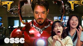 Korean Girls React To Iron Man 2008 Best Moments  𝙊𝙎𝙎𝘾 [upl. by Itsirk]