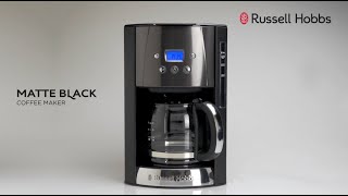 Russell Hobbs Matte Black Kaffebryggare 2616056 [upl. by Linet280]