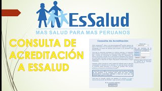 Consulta de acreditación en EsSalud [upl. by Enitsua]