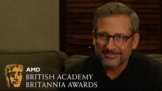 Steve Carell on David Bowies quotPugnosed Little Fan Manquot  2016 Britannias [upl. by Laehcor977]