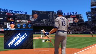 Max Muncy Perfect Perfect Two Run Homerun  MLB The Show 24 Online Rated [upl. by Oliver]