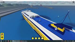 Roblox Corsica Sardinia Ferries route Savona to Bastia 5 [upl. by Drofnats988]