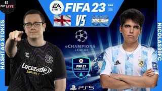 HASHTAG STOKES VS NICOLAS99FC  FIFA 23  eCHAMPIONS LEAGUE QUALIFIER FGS23  PRO VS PRO [upl. by Denny]