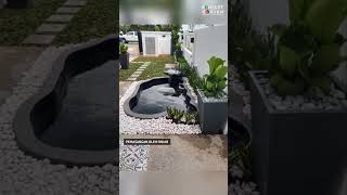 Kolam Ikan hiasan di halaman rumah  Landskap Rumah  Konzept Garden [upl. by Massingill]