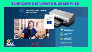 Scaricare e Stampare il GREEN PASS [upl. by Kala]