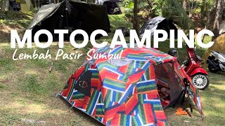 MOTOCAMPINC LEMBAH PASIR SUMBUL  POLER CAMP TWO MAN TENT [upl. by Najram70]